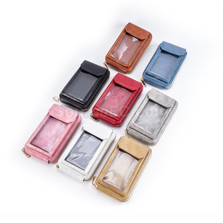 Customization PU Wallet With Touch Phone Bag Promotional Products