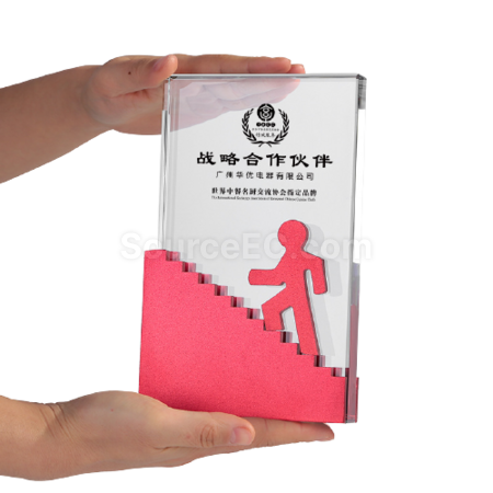 Customization Step By Step High Metal Crystal Seat Promotional Products