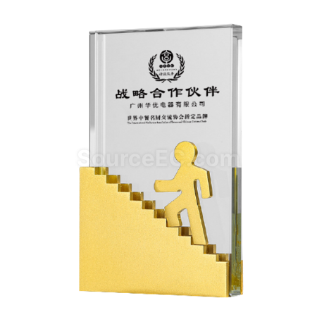 Customization Step By Step High Metal Crystal Seat Promotional Products