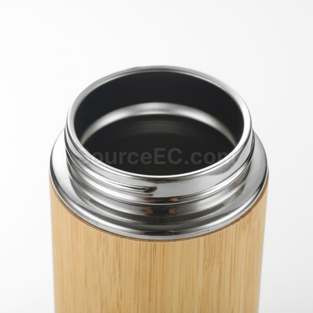 Customization Portable Bamboo Shell Thermos Cup With Cover Promotional Products