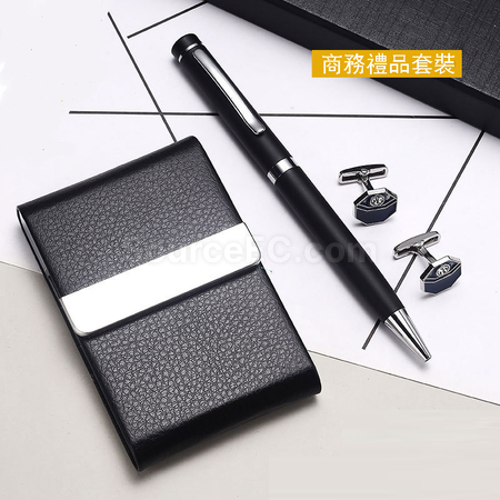 Customization Cufflink Signature Pen Business Card Case Business Suit Promotional Products