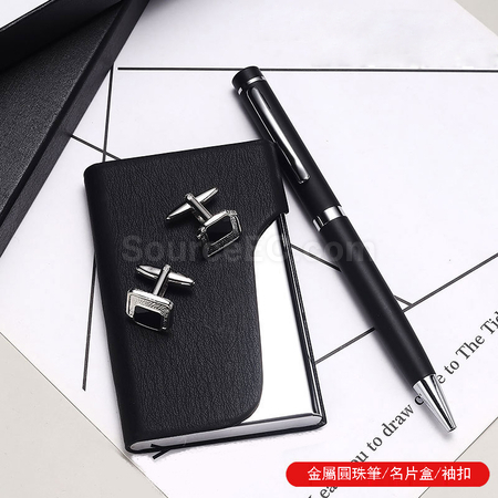 Customization Cufflink Signature Pen Business Card Case Business Suit Promotional Products