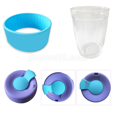 Customization Silicone Glass Coffee Cup Promotional Products