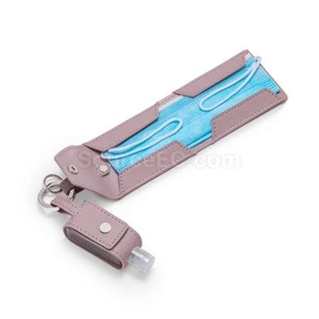 Customization PU Storage Bag For Hand Sanitizer And Mask Promotional Products