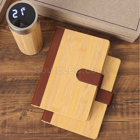 Customization Bamboo and wood insulation Cup notebook business gift set Promotional Products
