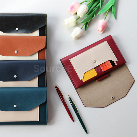 Customization PU Multi-functional  Notebook with Passport Cover Promotional Products