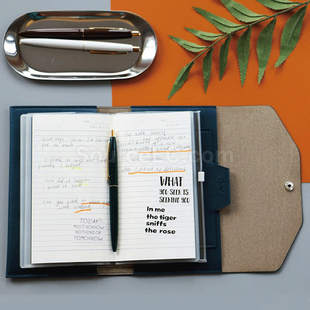 Customization PU Multi-functional  Notebook with Passport Cover Promotional Products