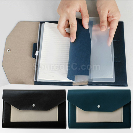 Customization PU Multi-functional  Notebook with Passport Cover Promotional Products