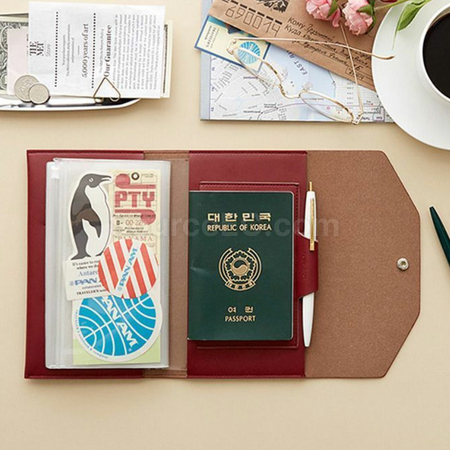 Customization PU Multi-functional  Notebook with Passport Cover Promotional Products