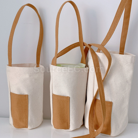 Customization Canvas Water Cup Storage Bag Promotional Products