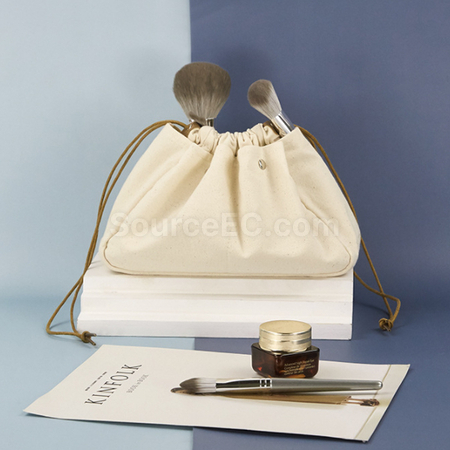 Customization Canvas Drawstring Cosmetic Bag Promotional Products