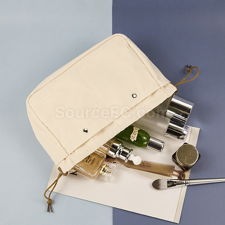 Customization Canvas Drawstring Cosmetic Bag Promotional Products