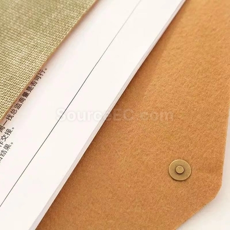 Customization Imitation Cotton Hemp Document bag Promotional Products