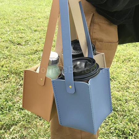 Customization Portable Leather Cup Cover Promotional Products