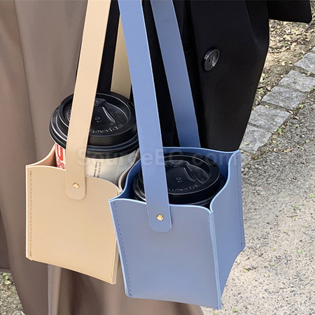 Customization Portable Leather Cup Cover Promotional Products