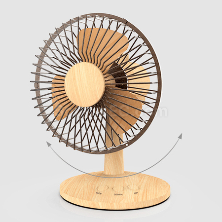 Customization Wood Grain Mini Fan Promotional Products