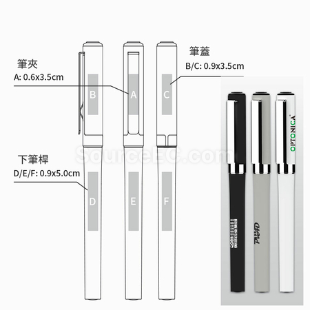 Customization Plastic Water-based Pen with Cap Promotional Products
