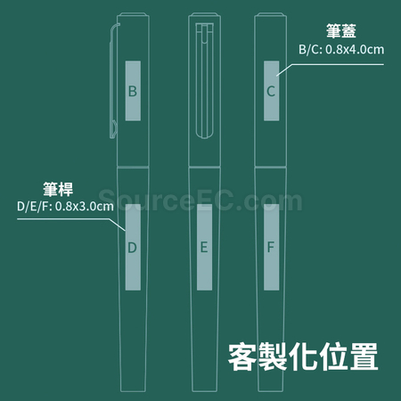 Customization Plastic Water-based Pen with Cap Promotional Products