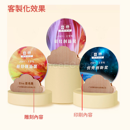 Customization Colorful Crystal Trophy Promotional Products