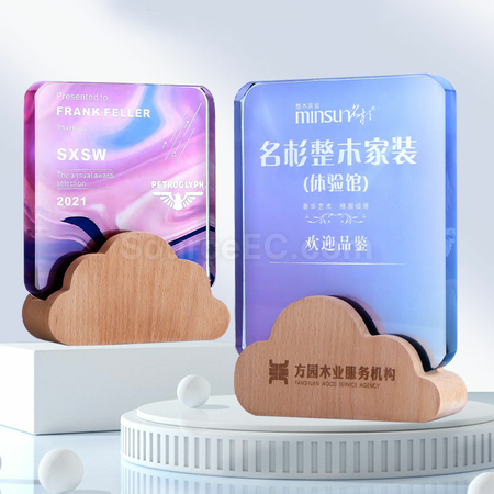 Customization Colorful Crystal Trophy Promotional Products