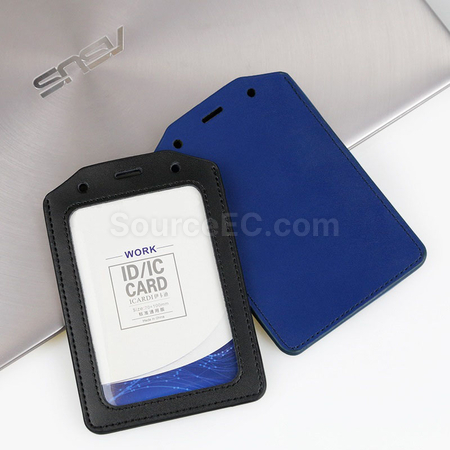 Customization PU Badge Holder with Lanyard Promotional Products