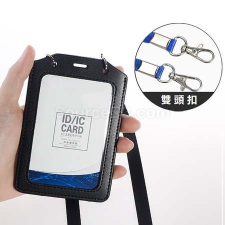 Customization PU Badge Holder with Lanyard Promotional Products