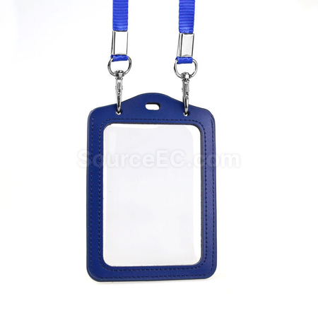 Customization PU Badge Holder with Lanyard Promotional Products