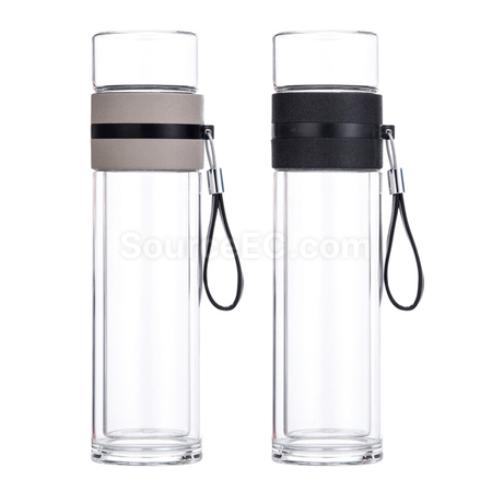 Customization Portable Glass Mug with Infuser Promotional Products