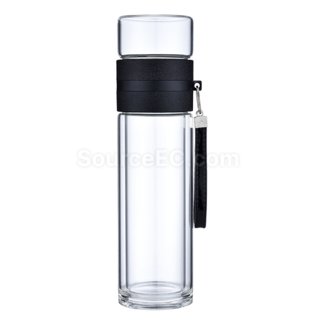 Customization Portable Glass Mug with Infuser Promotional Products