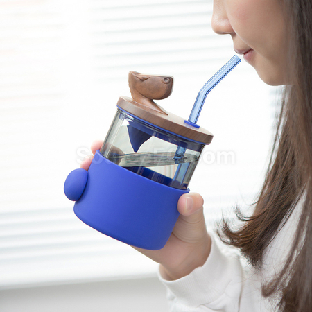 Customization Simple Straw Glass Promotional Products