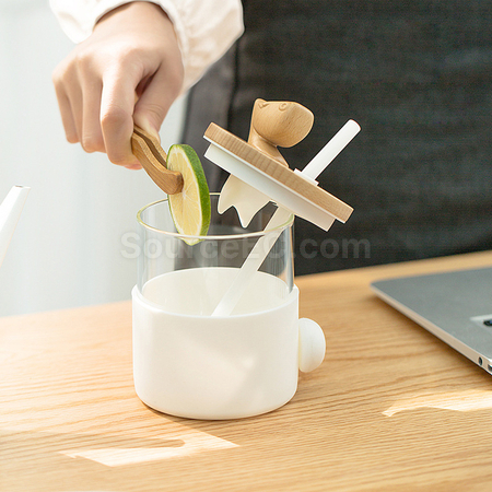 Customization Simple Straw Glass Promotional Products