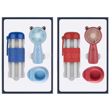 Customization Water Cup Small Fan Business Gift Set Promotional Products
