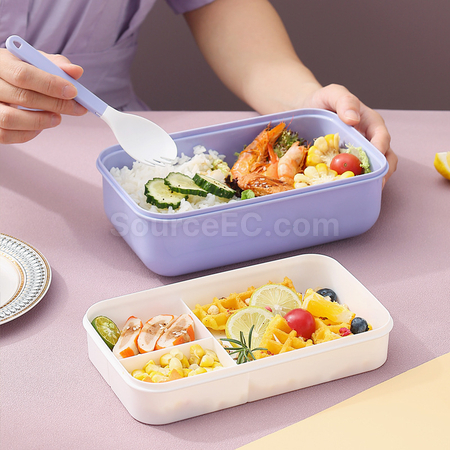 Customization Portable Lunch Box With Tableware Promotional Products