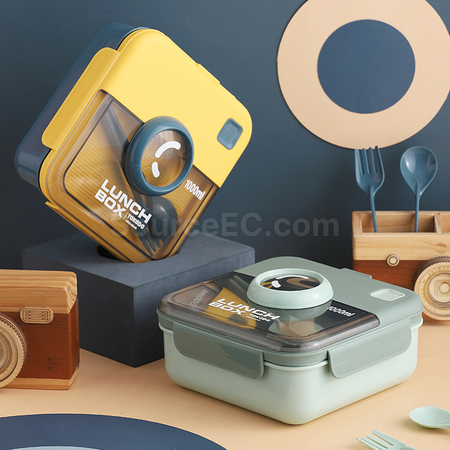 Portable Lunch Box With Tableware