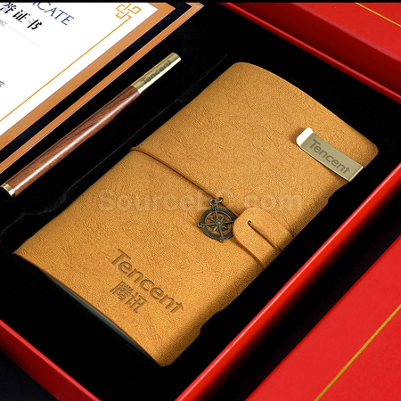 Customization Crystal Photo Frame Pen Notebook Set Promotional Products