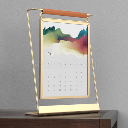 Customization Geometric Metal Photo Frame Promotional Products