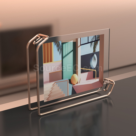 Customization Geometric Metal Photo Frame Promotional Products