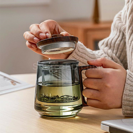 Customization Tea Brewing Glass Tea Promotional Products