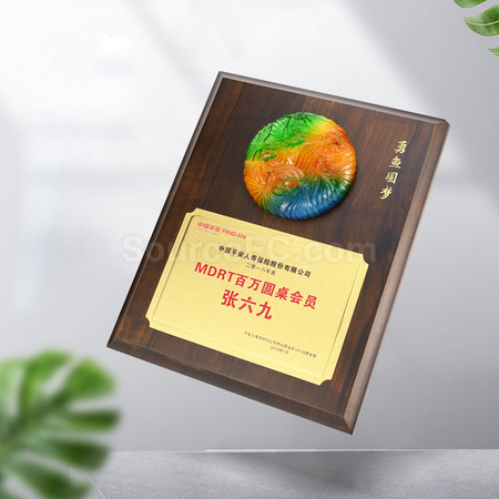 Customization Glazed Solid Wood Medal Promotional Products