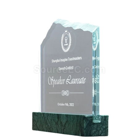 Customization Creative Marble Crystal Seat Promotional Products