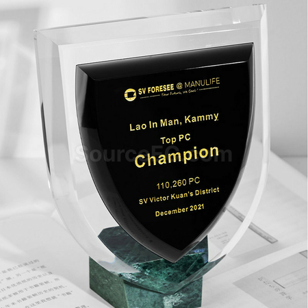 Customization Creative Marble Crystal Seat Promotional Products
