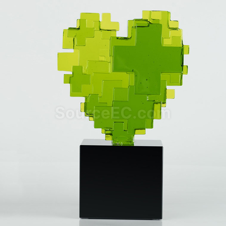 Customization Colored Glaze Crystal Trophy Promotional Products