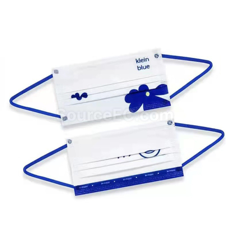 Customization Klein Blue Disposable Face Mask Promotional Products