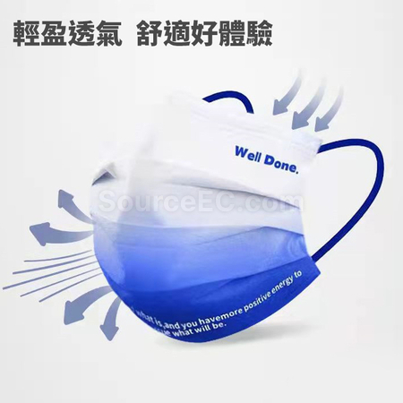 Customization Klein Blue Disposable Face Mask Promotional Products