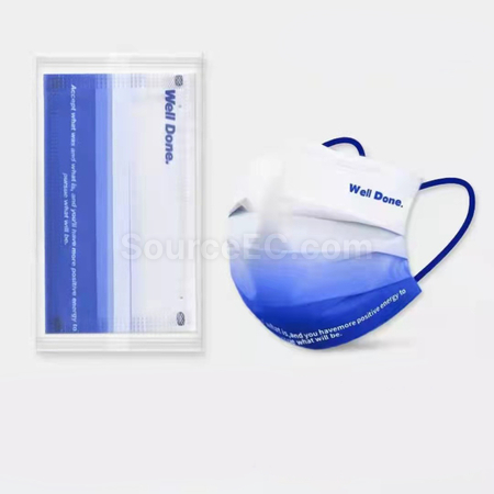 Customization Klein Blue Disposable Face Mask Promotional Products