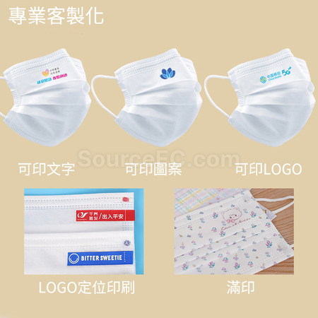 Customization Customized Disposable Face Mask Promotional Products