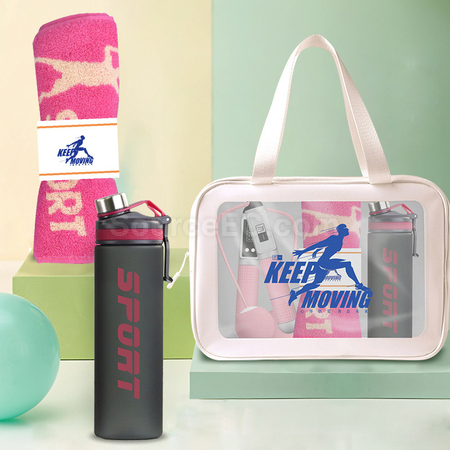 Customization Water Bottle Towel Fan Set Promotional Products