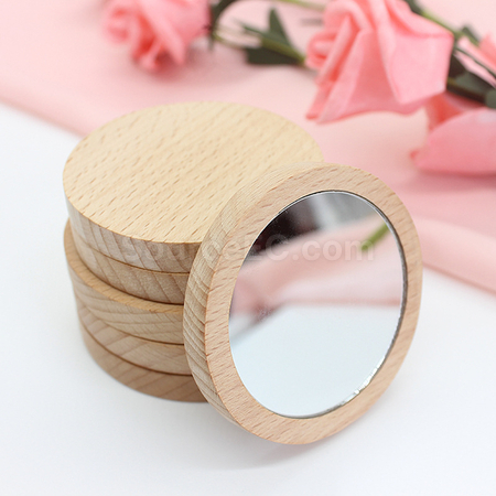 Customization Bamboo Wood Mirror Promotional Products