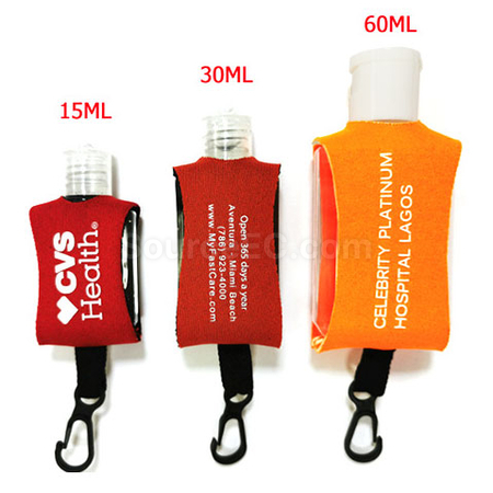 Customization Portable Hand Sanitizer with Neoprene Cover Promotional Products