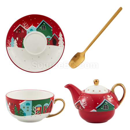 Customization Christmas Ceramic Cup Set Promotional Products
